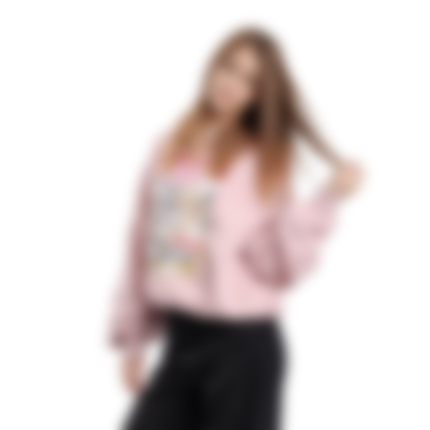 Bluza Zip Paris Różowa